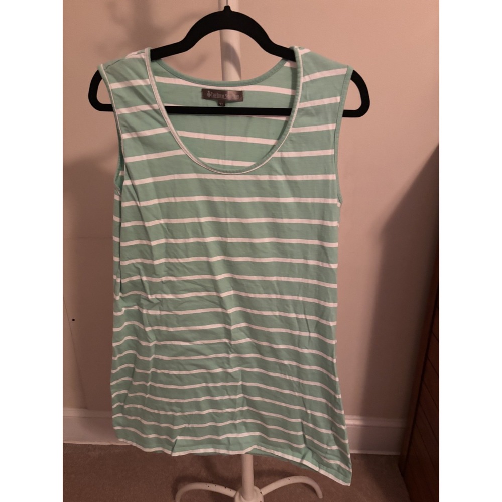The Royal Standard dress teal white stripes size XL
